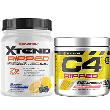 Cellucor C4 Ripped Pre Workout Powder + Fat Burner, Cherry Limeade, 30 Servings Cellucor buy supplements canada