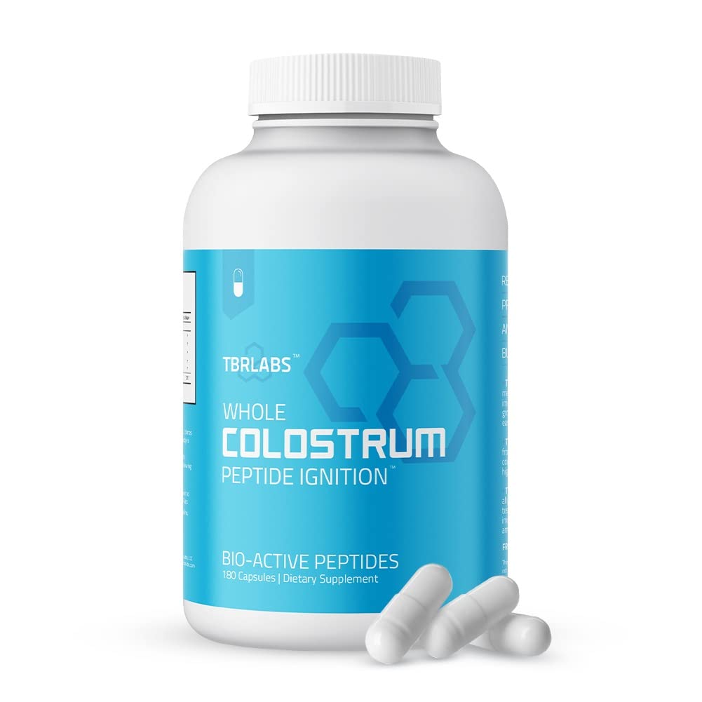 TBR Labs Pure Bovine Colostrum 180 Capsules - Antibiotic and Hormone Free - USA Source TBR Labs buy supplements canada