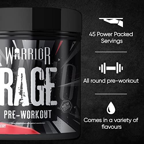 Warrior, Rage - Pre-workout Powder - 392g - Energy Drink Supplement with Vitamin C Warrior buy supplements canada