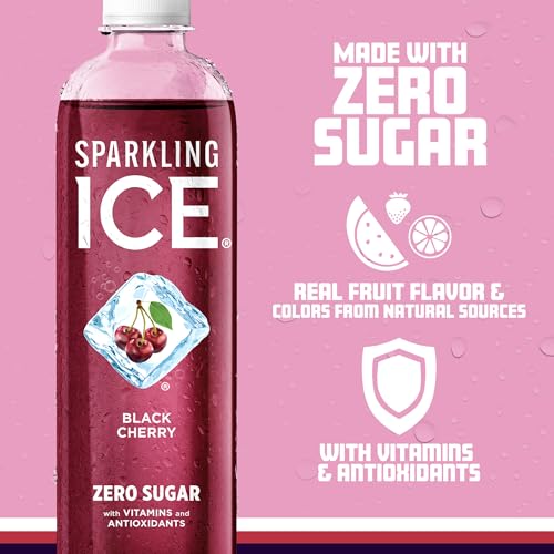 Sparkling Ice, Black Cherry Sparkling Water, Zero Sugar Flavored Water, with Vitamins Sparkling ICE buy supplements canada