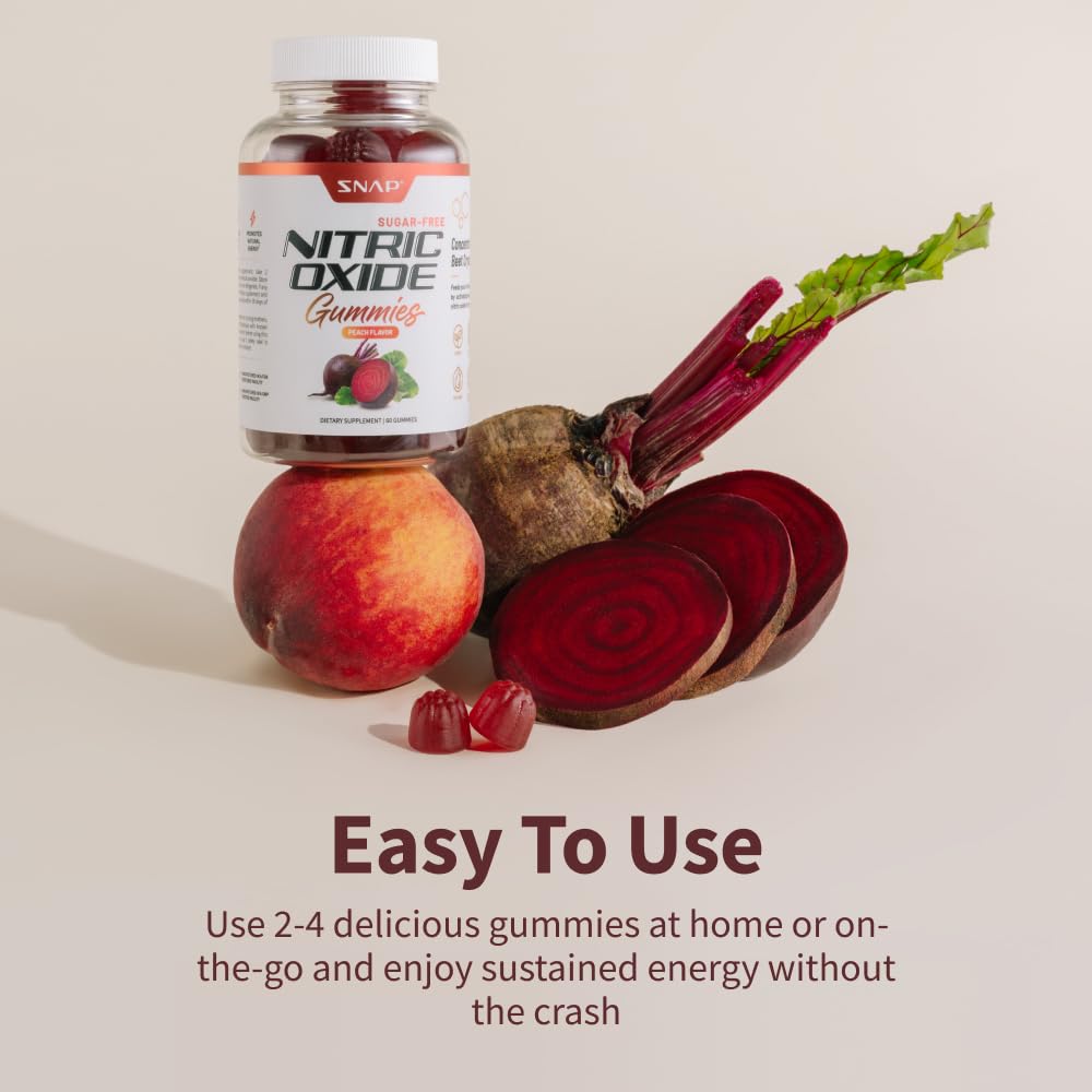 Snap Supplements Nitric Oxide Beet Root Gummies - Support Healthy Blood Circulation Snap Supplements buy supplements canada
