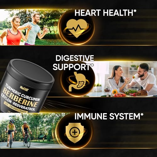 Berberine Supplement 14000mg Turmeric Curcumin 4500mg Trans-Resveratrol 4500mg Nuqiit buy supplements canada