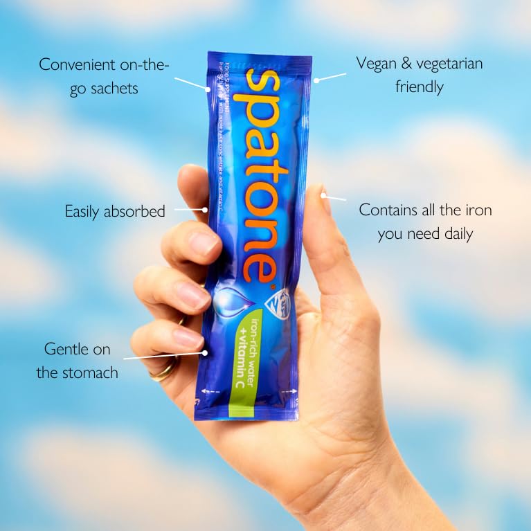 Spatone Natural Liquid Iron Supplement, Apple Flavour With Vitamin C (28 Sachets) Spatone buy supplements canada