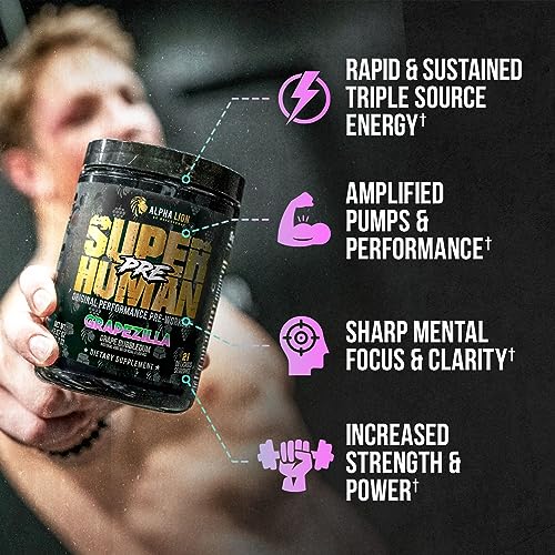 ALPHA LION Superhuman Pre Workout Powder, Beta Alanine, L-Taurine & Tri-Source ALPHA LION buy supplements canada