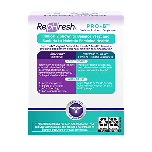 NEW RepHresh Pro-B Feminine Probiotic Supplement Non- Dairy Formula/Vegetarian Capsule, 28ct Rephresh buy supplements canada