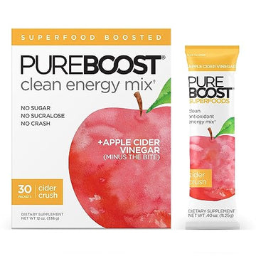 Pureboost Apple Cider Vinegar Superfoods Clean Energy Drink Mix, Boosted with 1,000 mg Pureboost buy supplements canada