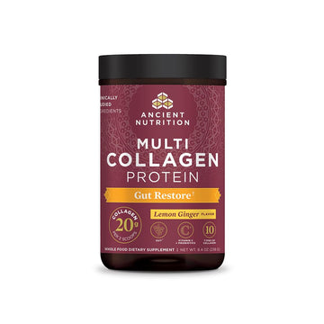 Ancient Nutrition Collagen Powder Protein, Multi Collagen Protein, Hydrolyzed Collagen Peptides Supports Skin and Nails, Joint Supplement (Gut Restore, 20 Servings) Ancient Nutrition buy supplements canada