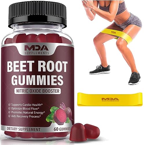 Beet Root Gummies with CoQ10, Energy, and Circulation Support, Pre Workout Nitric Oxide MDA Supplements buy supplements canada