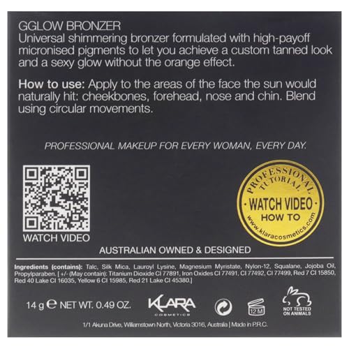 G Glow Bronzer by Klara for Women - 0.49 oz Bronzer Klara Cosmetics buy supplements canada