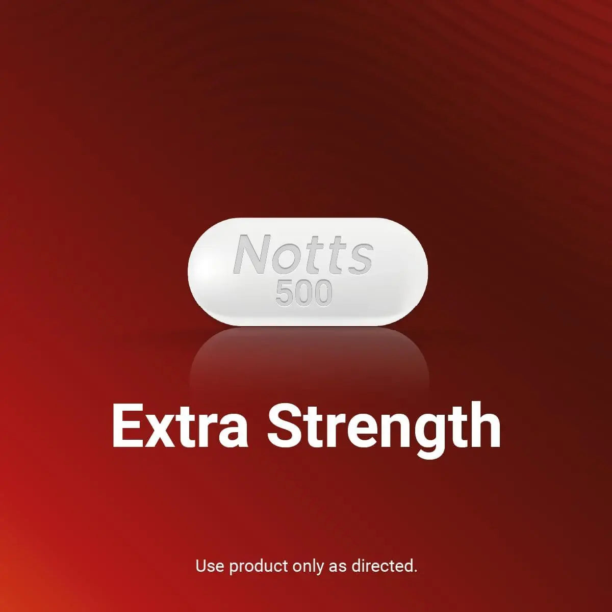 NOTTS Extra Strength 500 mg Caplets with Acetaminophen, Pain Reliever and Fever Reducer for Headache, Backache and Toothache, 100 Count NOTTS buy supplements canada