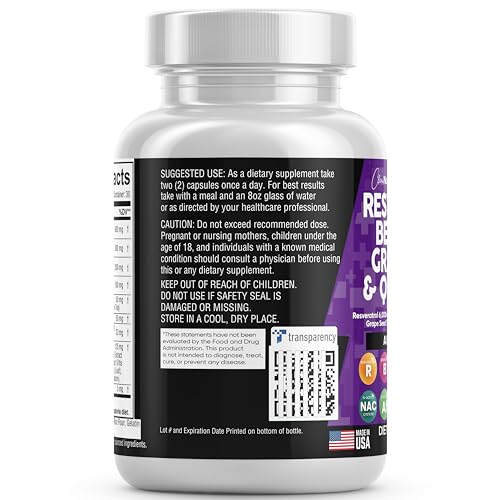 Resveratrol 6000mg Berberine 3000mg Grape Seed Extract 3000mg Clean Nutraceuticals buy supplements canada