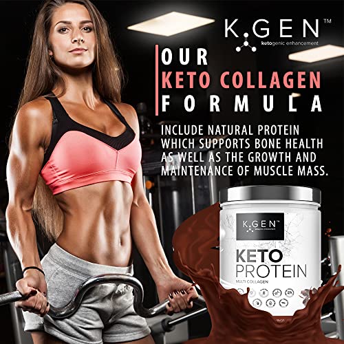 K-GEN™ Keto Collagen Protein Powder Natural Multi Collagen Chocolate Blend, Coconut MCT Vitamin C+B6 K GEN ketogenic enhancement buy supplements canada