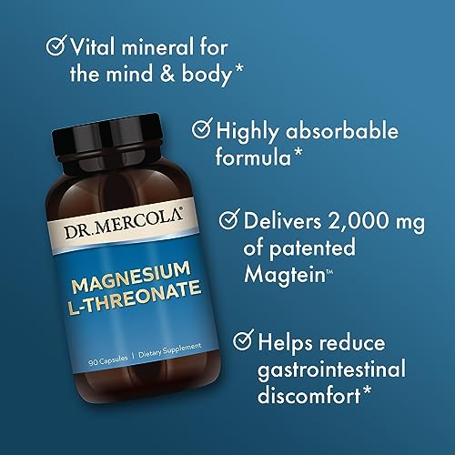 Dr. Mercola Magnesium L-Threonate, 30 Servings (90 Capsules), Dietary Supplement Dr. Mercola buy supplements canada