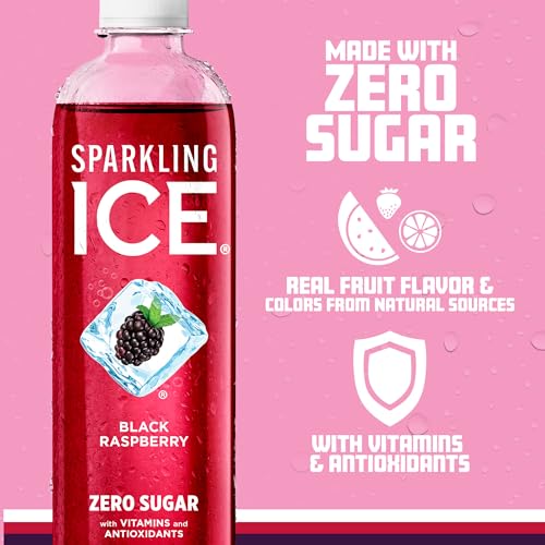 Sparkling Ice, Black Raspberry Sparkling Water, Zero Sugar Flavored Water, with Vitamins Sparkling ICE buy supplements canada