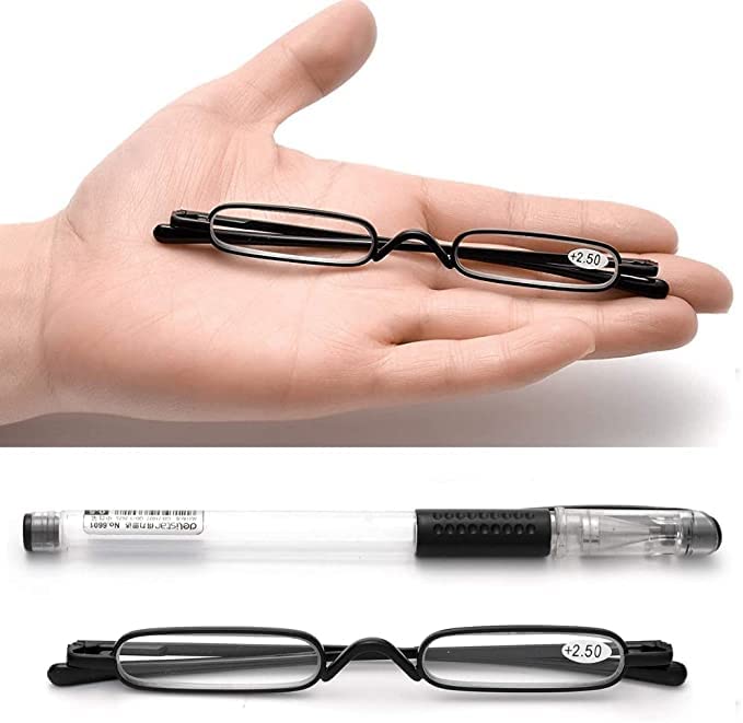 Viseng 2 Pairs Slim Pocket-Sized Metal Reading Glasses: Your Stylish Travel Companion Viseng buy supplements canada