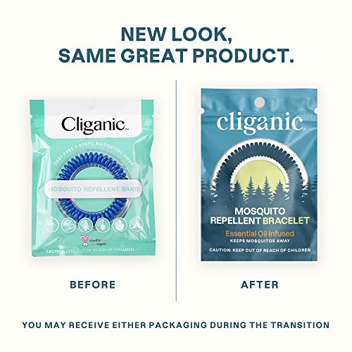 Cliganic 25 Pack Mosquito Repellent Bracelets, DEET-Free Bands, Individ Cliganic buy supplements canada