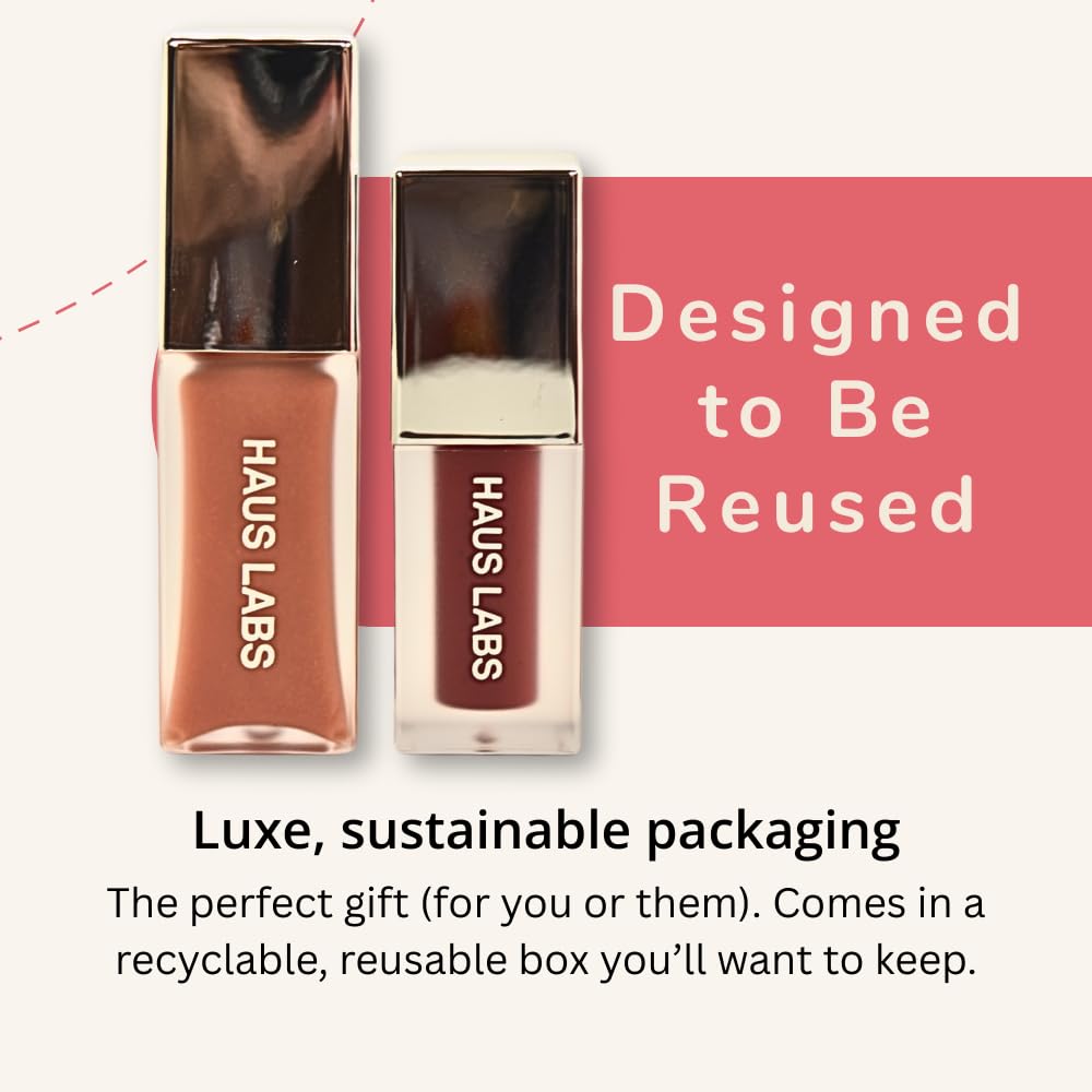 Haus Labs PHD Hybrid Innovation Plumping Lip Glaze Duo - Honey Shimmer Full Size & Persimmon Mini Haus Laboratories buy supplements canada