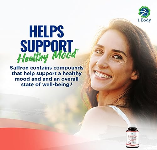 1 Body Saffron Extract 8825 – Antioxidant & Mood Support Saffron Supplement 1 Body buy supplements canada