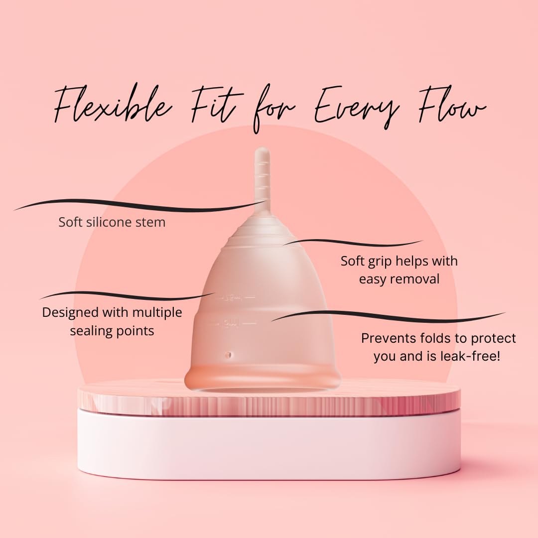 Flow Fairy Reusable Menstrual Cup with Applicator for Easy Insertion- 100% Medical Grade Silicone Period Cup Flow Fairy buy supplements canada