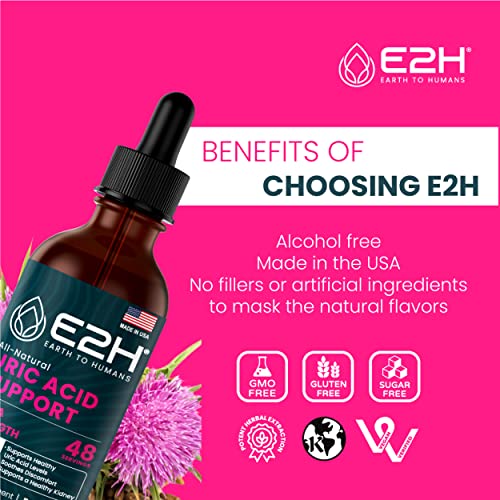 E2H Uric Acid Support Supplement - Tart Cherry and Devil’s Claw - Supports Uric Acid Health E2H EARTH TO HUMANS buy supplements canada