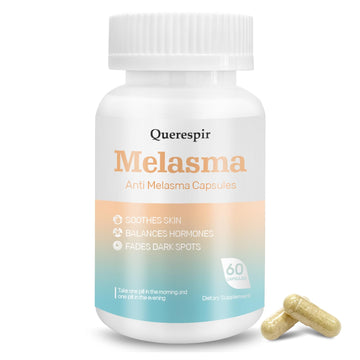 Melanina Anti-Melasma Capsule, Melasma Dark Spot Remover, Melanin Supplement, Spots Remover for Face & Body, Vitamin C & Turmeric Extract, Brightens & Even Skin Tone - 60 Capsules Querespir buy supplements canada