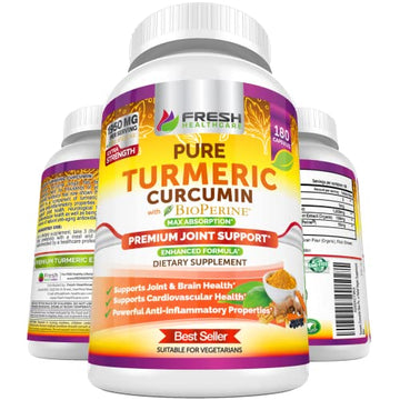 Turmeric Curcumin with BioPerine 1950mg - Natural Joint & Healthy Inflammatory FRESH HEALTHCARE buy supplements canada