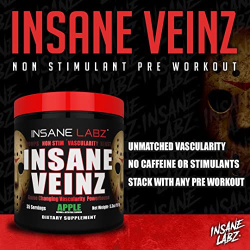 Insane Labz Insane Veinz Non Stimulant NO Enhancing Powder, Nitric Oxide Booster Insane Labz buy supplements canada