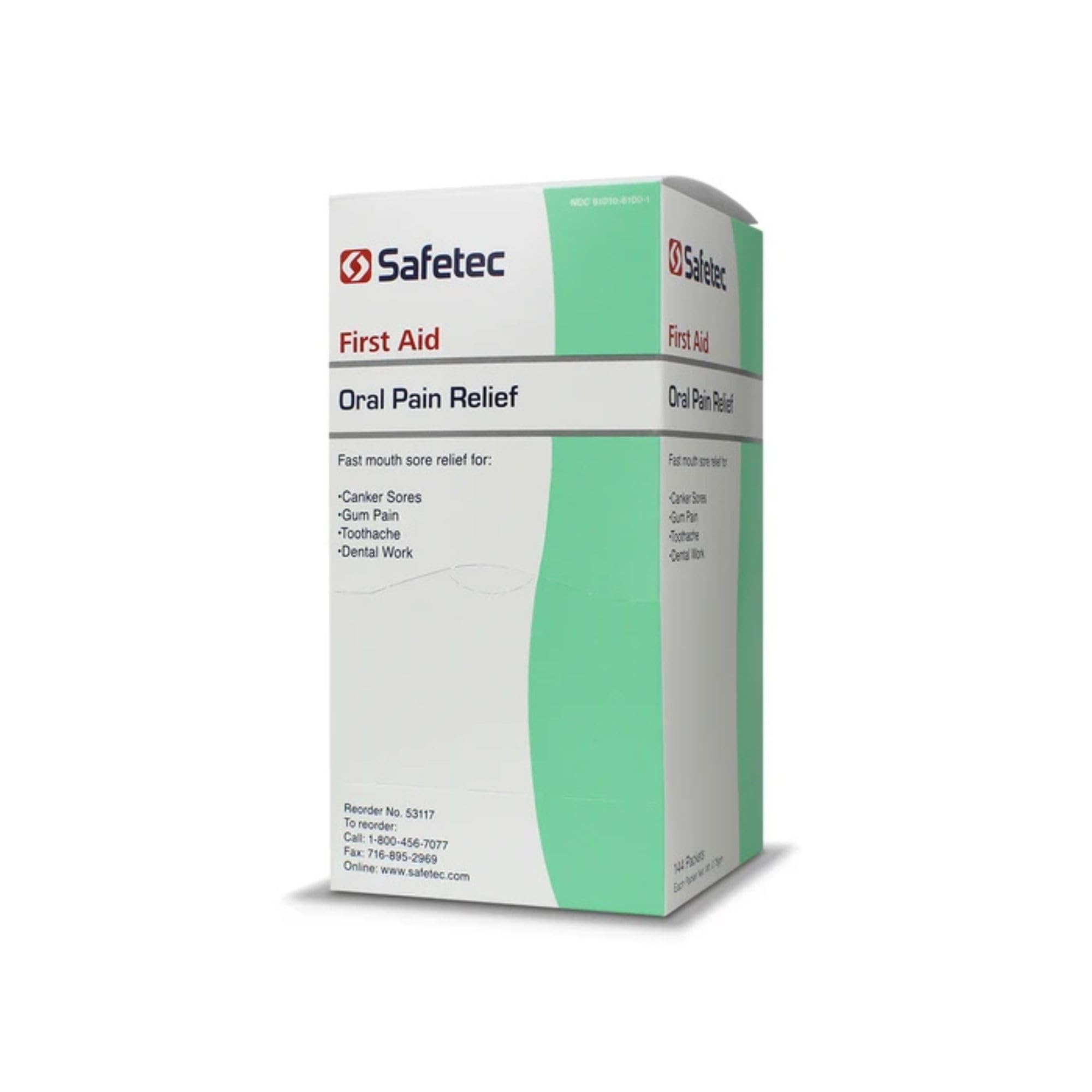 Safetec Oral Pain Relief, .75 g Packets, Box of 144 Safetec buy supplements canada