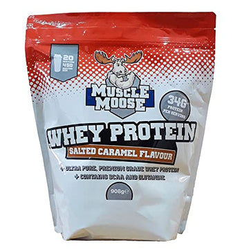 Muscle Moose Whey Protein Powder Salted Caramel Flavour Muscle Moose buy supplements canada