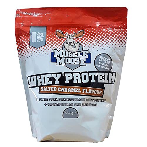 Muscle Moose Whey Protein Powder Salted Caramel Flavour Muscle Moose buy supplements canada