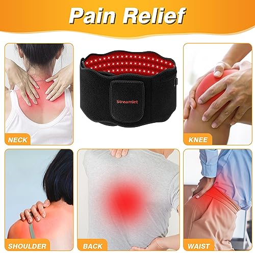 Streamlet Red Light Therapy Belt, 120 LED Combo 660nm 850nm Wearable Red Light Therapy Streamlet buy supplements canada