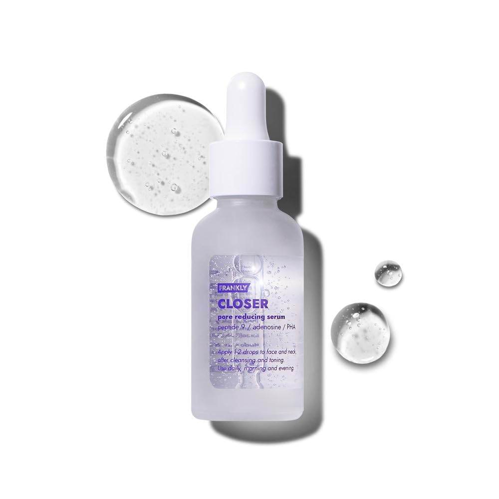 FRANKLY Closer Serum | Pore Minimizer Serum | 9 Peptides, Vegan Collagen, Adenosine, PHA | Korean Pore Minimizer for Glass Skin FRANKLY buy supplements canada