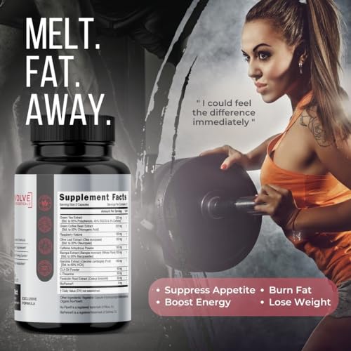 Evolve Nutraceuticals Fat Burner, Weight Loss Supplement, Energy Booster - Green Tea Extract Evolve Nutraceuticals buy supplements canada