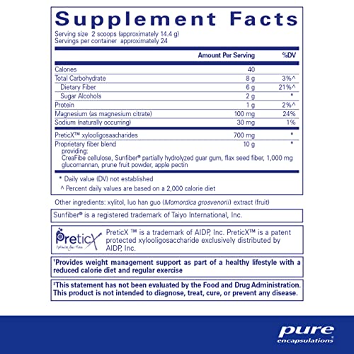 Pure Encapsulations PureLean Fiber | Powdered Blend of Soluble and Insoluble Fibers to Promote Weight Management Pure Encapsulations buy supplements canada