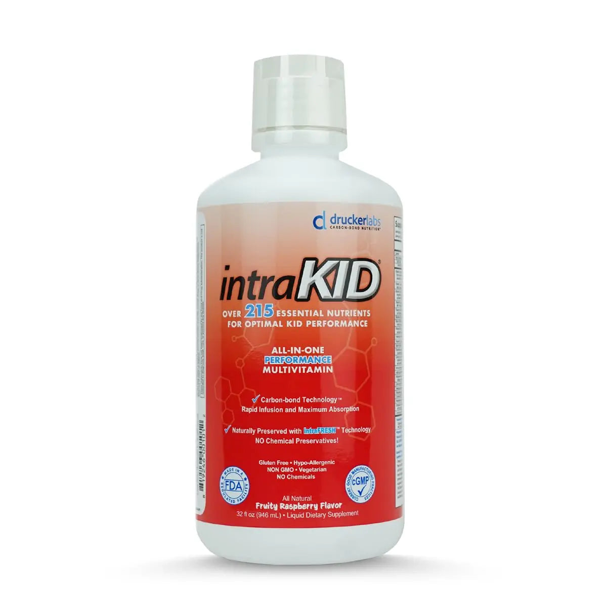 intraKID Drucker Labs Organic Liquid Multivitamin for Kids, Immune Support, Non GMO, Dairy Free, Gluten Free, Magnesium, Vitamin A,C,E, Zinc intraKID buy supplements canada
