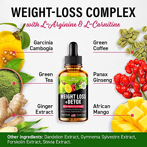 Weight Loss Drops Natural Detox Made in USA - Diet Drops for Fat Loss - Effective Appetite FQQF buy supplements canada