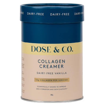 Dose & Co Dairy-Free Collagen Creamer - Vanilla 340g, Vanilla DOSE & CO buy supplements canada