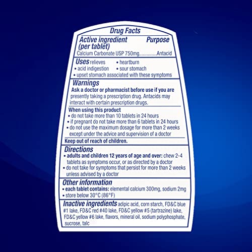 TUMS Antacid Chewable Tablets, Extra Strength for Heartburn Relief, Assorted Fruit TUMS buy supplements canada