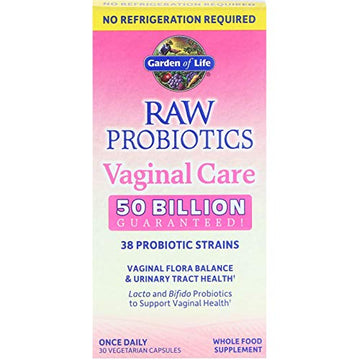 Raw Probiotics Vaginal Care, 30 Vegetarian Capsules - Garden of Life, promote yeast balance Garden of Life buy supplements canada