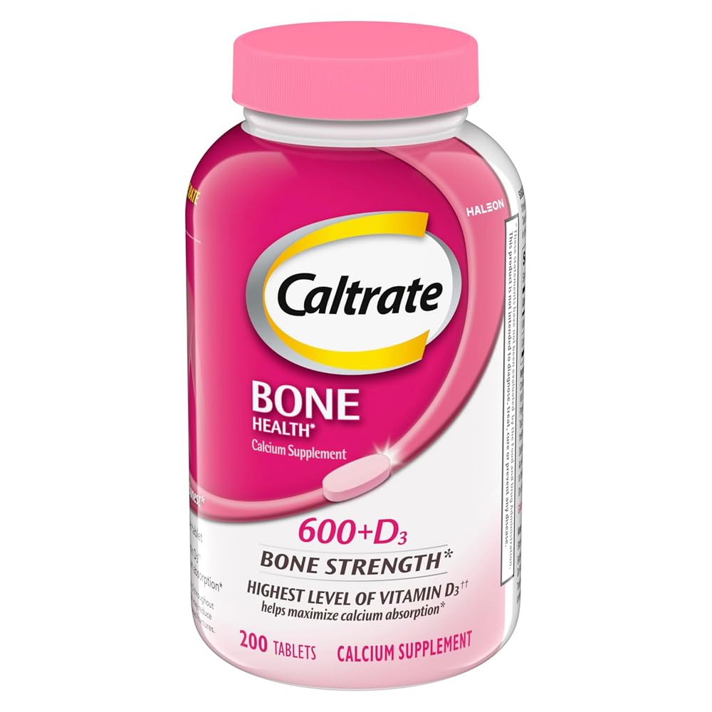 Caltrate 600 Plus D3 Calcium and Vitamin D Supplement Tablets, Bone Health Supplements for Adults - 200 Count Caltrate buy supplements canada