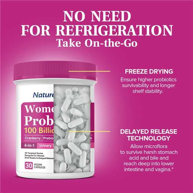NatureMyst Women’s Probiotics 100 Billion, 20 Targeted Strains with Organic Cranberry NatureMyst buy supplements canada
