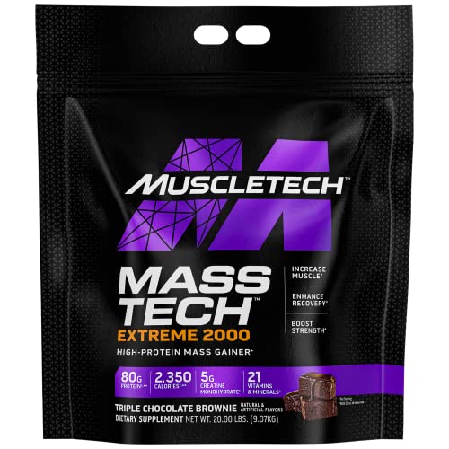 MuscleTech Mass Gainer Protein Powder, Mass-Tech Extreme 2000, Muscle Builder MuscleTech buy supplements canada