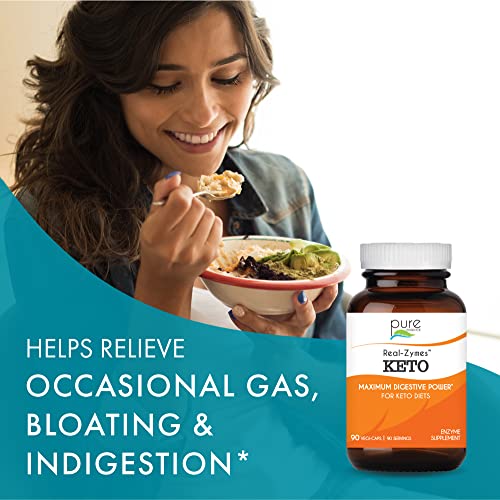 Real-Zymes™ KETO Digestive Enzymes Supplement with Probiotics for Better Digestion PURE ESSENCE LABS buy supplements canada
