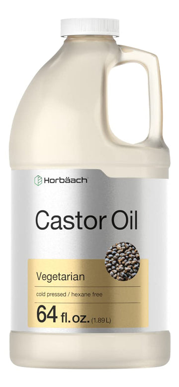 Castor Oil 64oz | for Hair Health, Eyelashes & Eyebrows | Hexane Free & Cold Pressed Horbäach buy supplements canada