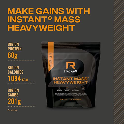 Reflex Nutrition Instant Mass Heavyweight, Mass Protein Powder, Over 1000 Calories Per Serving, 60g Protein Reflex Nutrition buy supplements canada