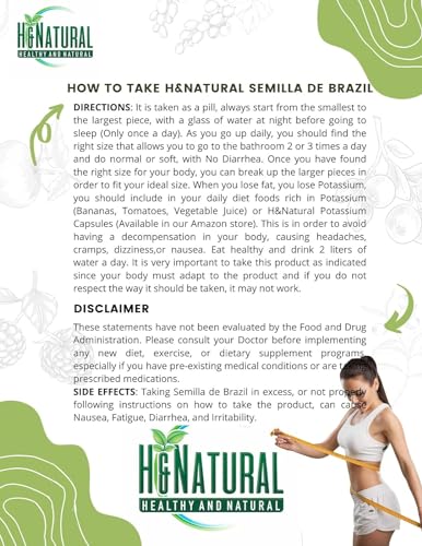 Semilla de Brazil 100% Authentic Brasil Seed All Natural Supplement Pure Brazilian H&Natural buy supplements canada