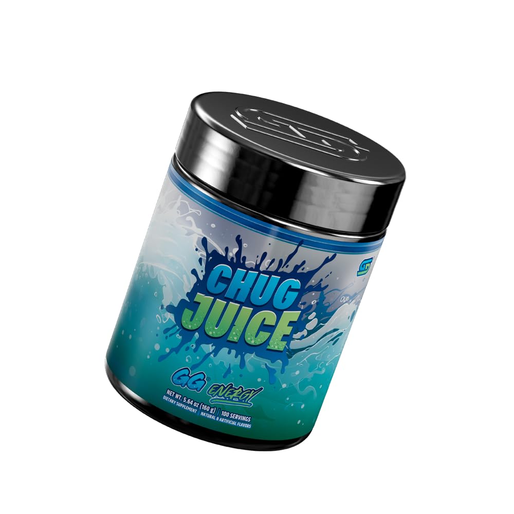 Gamer Supps GG Energy - Chug Juice by LazarBeam (100 Servings) - Keto Friendly Gaming Energy and Nootropic Blend, Sugar Free + Organic Caffeine + Vitamins + Immune Support, Powder Drink Gamer Supps buy supplements canada