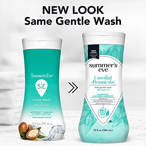 Summer's Eve Essential Botanicals Gentle Wash with Argan Oil, Removes Odor, pH balanced, 12 fl oz Summer's Eve buy supplements canada