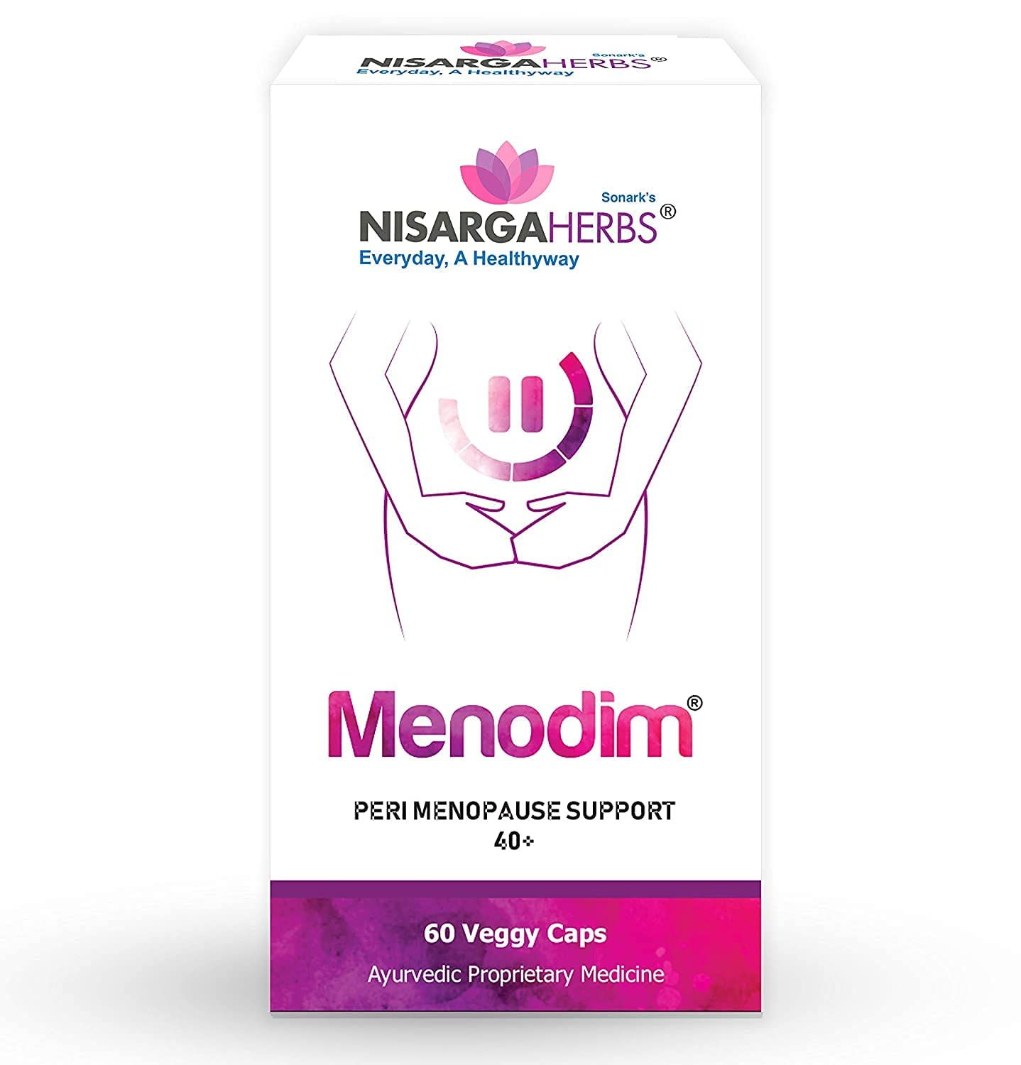 pub Nisarga Herbs Menodim, for Pre-Menopause Relief, Fatigue & Functional Imbalance Support PUB buy supplements canada