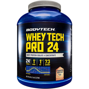 BODYTECH Whey Tech Pro 24 Protein Powder - Protein Enzyme Blend with BCAA's to Fuel BODYTECH buy supplements canada